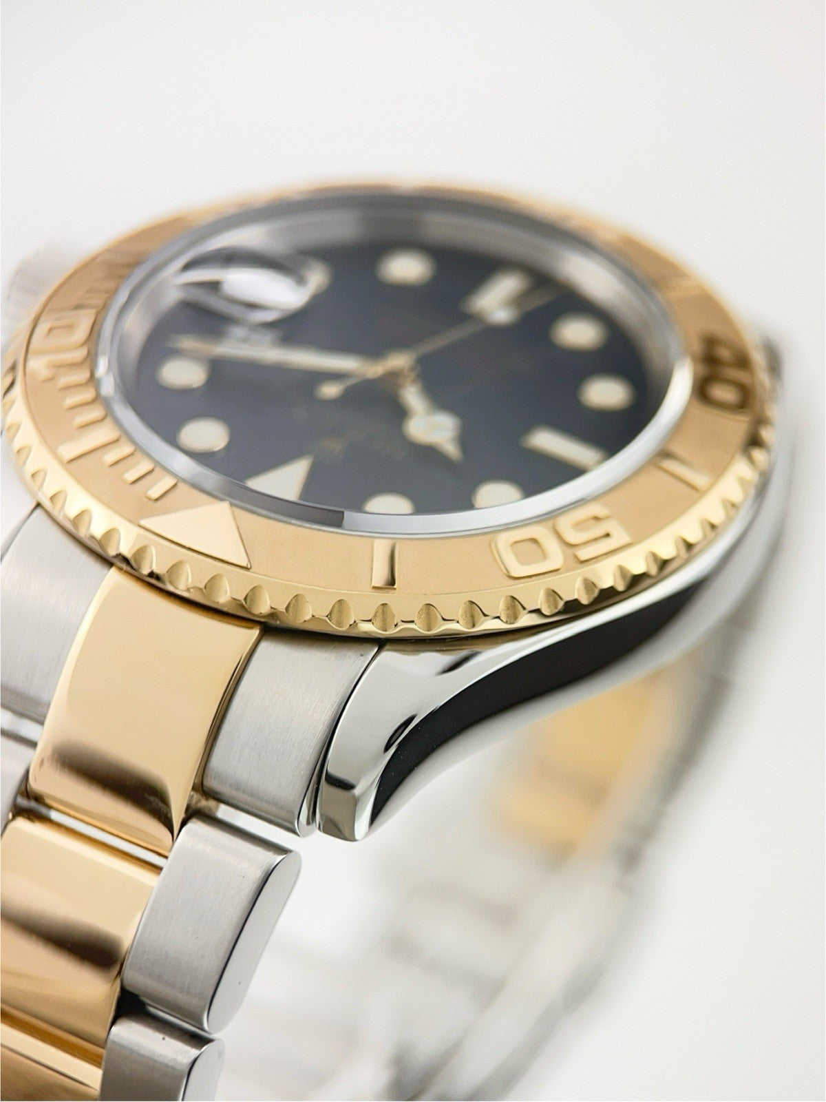 Rolex Yacht-Master 40mm Two Tone Blue Dial 18K Yellow Gold Steel Bracelet 16623