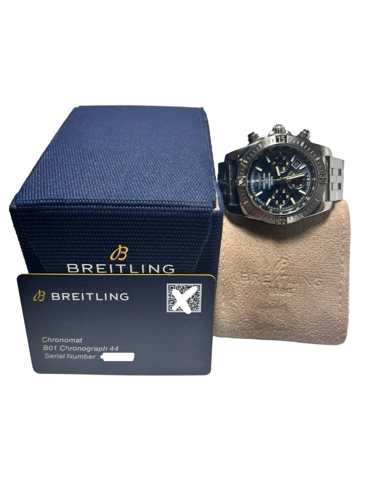 Breitling Chronomat Stainless Steel Blue 44mm Automatic Men’s Watch AB0115