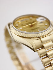 Rolex Day Date 18k Yellow Gold Champagne Dial 36mm Automatic Men’s Watch 18038