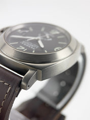 Panerai Luminor Power Reserve Titanium Black Dial 44mm Automatic Mens PAM00057