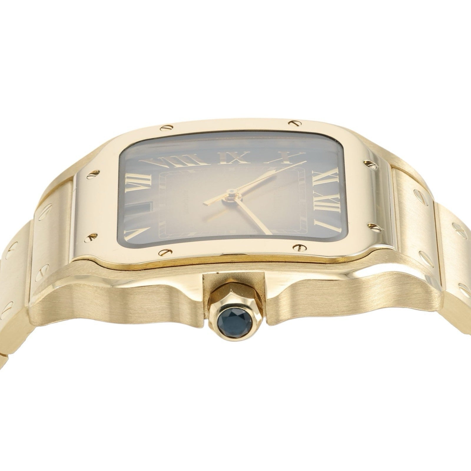 Cartier Santos De Cartier Sunray Brown Dial 39.8mm Automatic Mens Watch WGSA0095