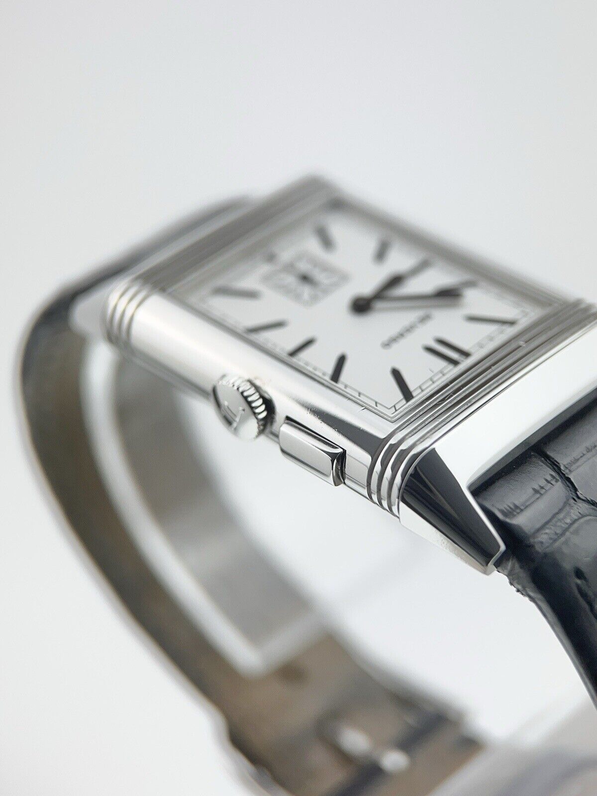 JLC LeCoultre Grande Reverso Ultra Thin Duoface Steel 27mm Mens Watch Q3788570