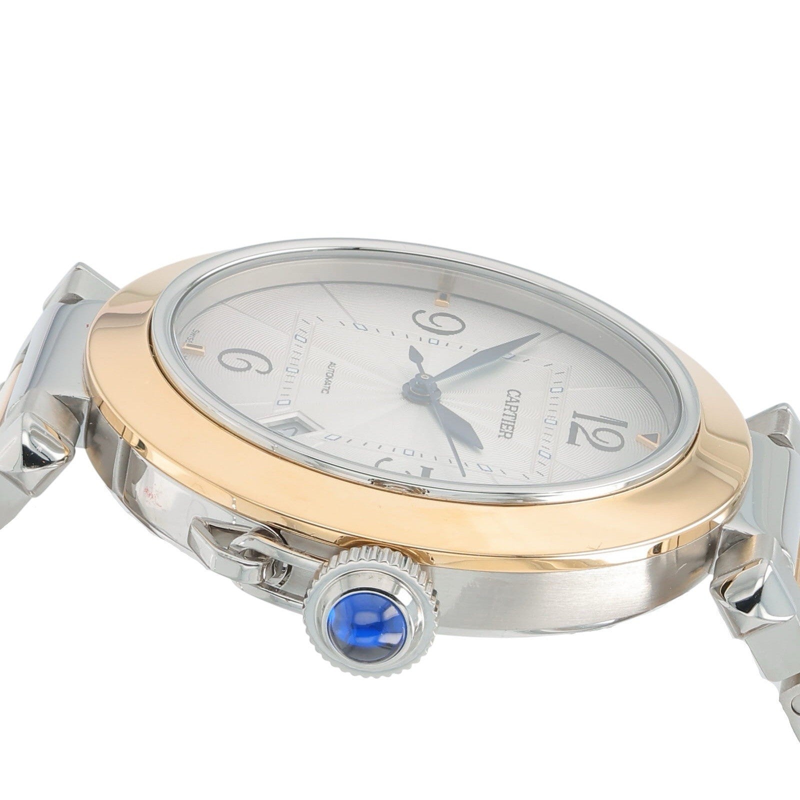 Cartier Pasha Gold & Steel Silver Dial 41mm Automatic Men’s Watch W2PA0009