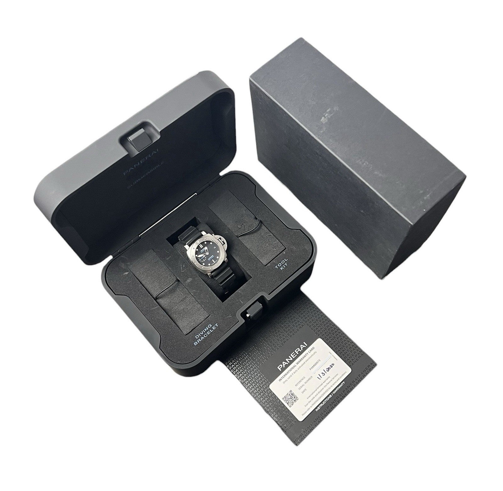 Panerai Submersible Black Dial 42mm Automatic  Movement Men’s Watch PAM00973
