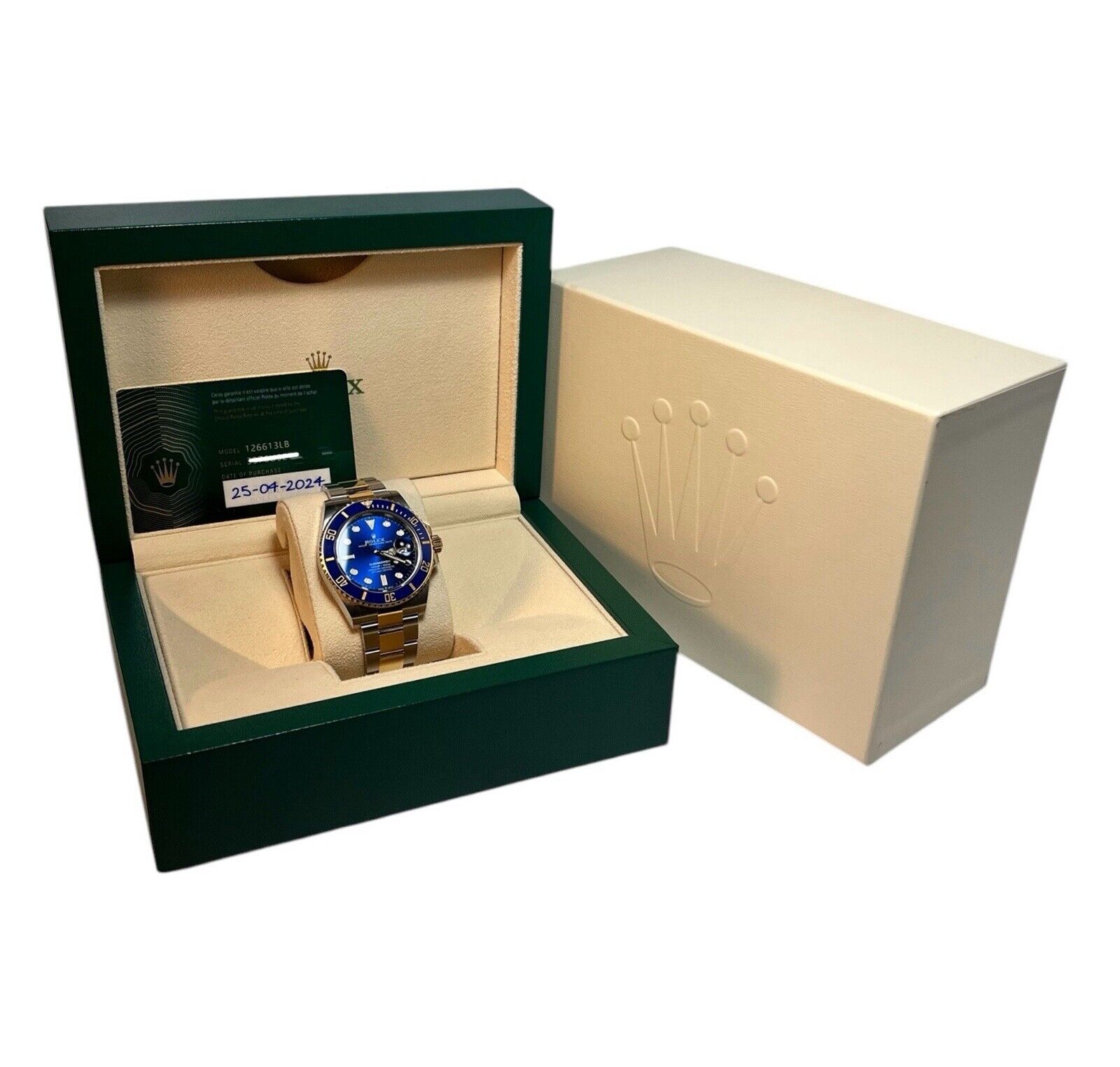 2024 Rolex Submariner Date Gold & Steel Blue Dial 41mm Men’s Watch 126613LB