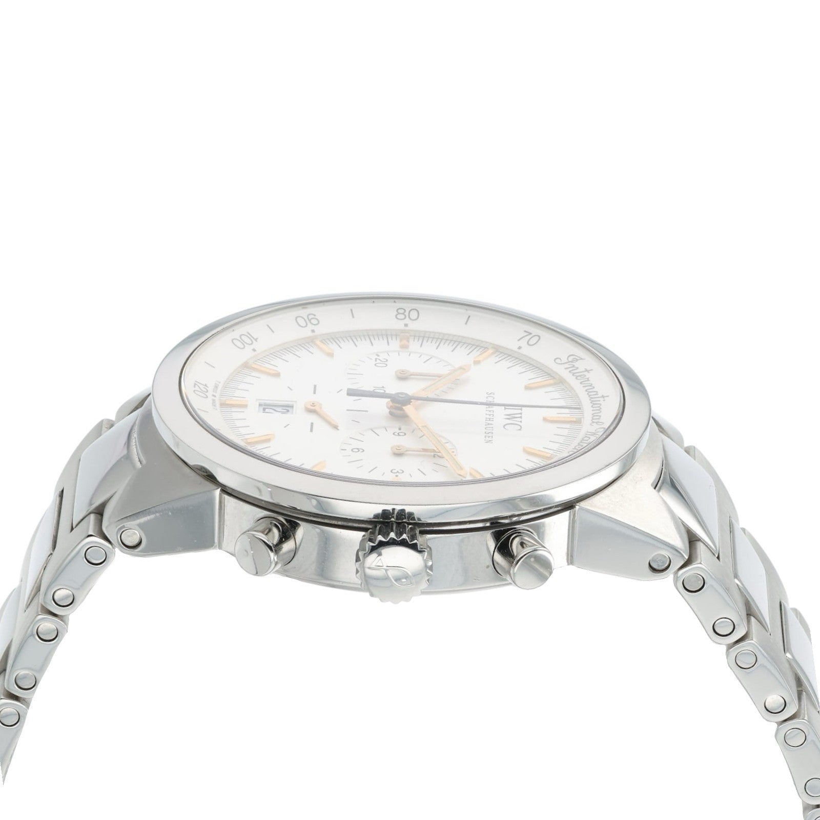 IWC GST Chronograph Silver Dial Stainless Steel 36.5mm Quartz Men’s IW372703
