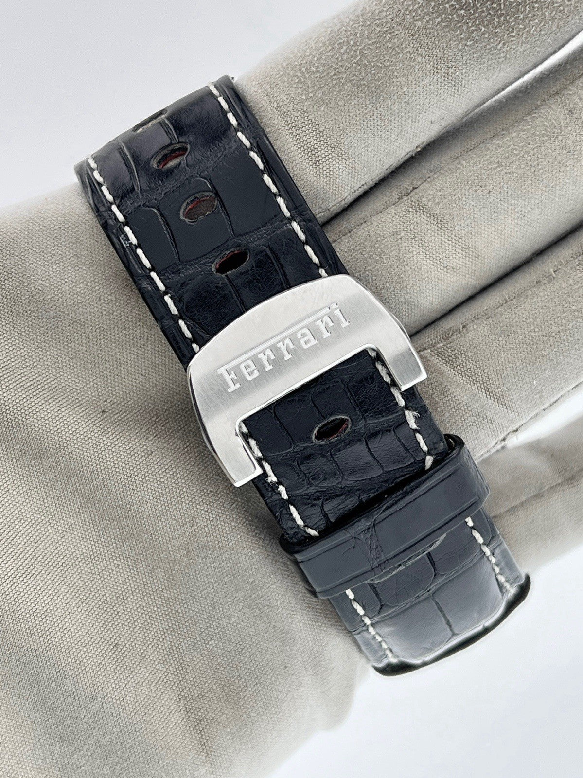 Panerai Ferrari Stainless Steel Black Dial 45mm Automatic Mens Watch FER00001