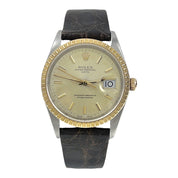 Rolex Oyster Perpetual Date Watch Champagne Unisex Adult Watch - 15233