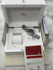 Omega Seamaster "Beijing 2022" Automatic Chronometer Blue Dial Mens Watch