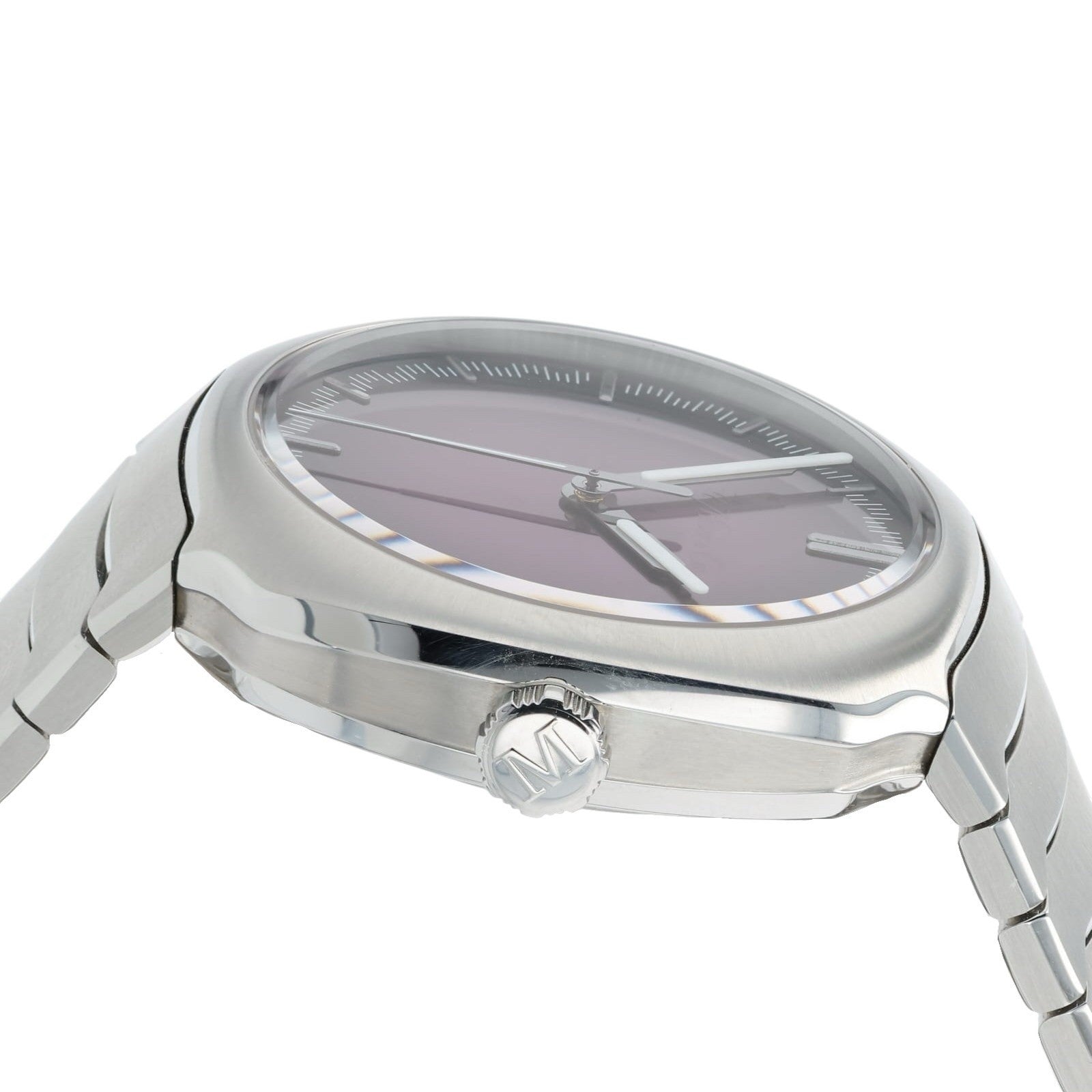 H. Moser & Cie. Streamliner Centre Seconds Purple Dial Steel 40mm Mens 6201-1201