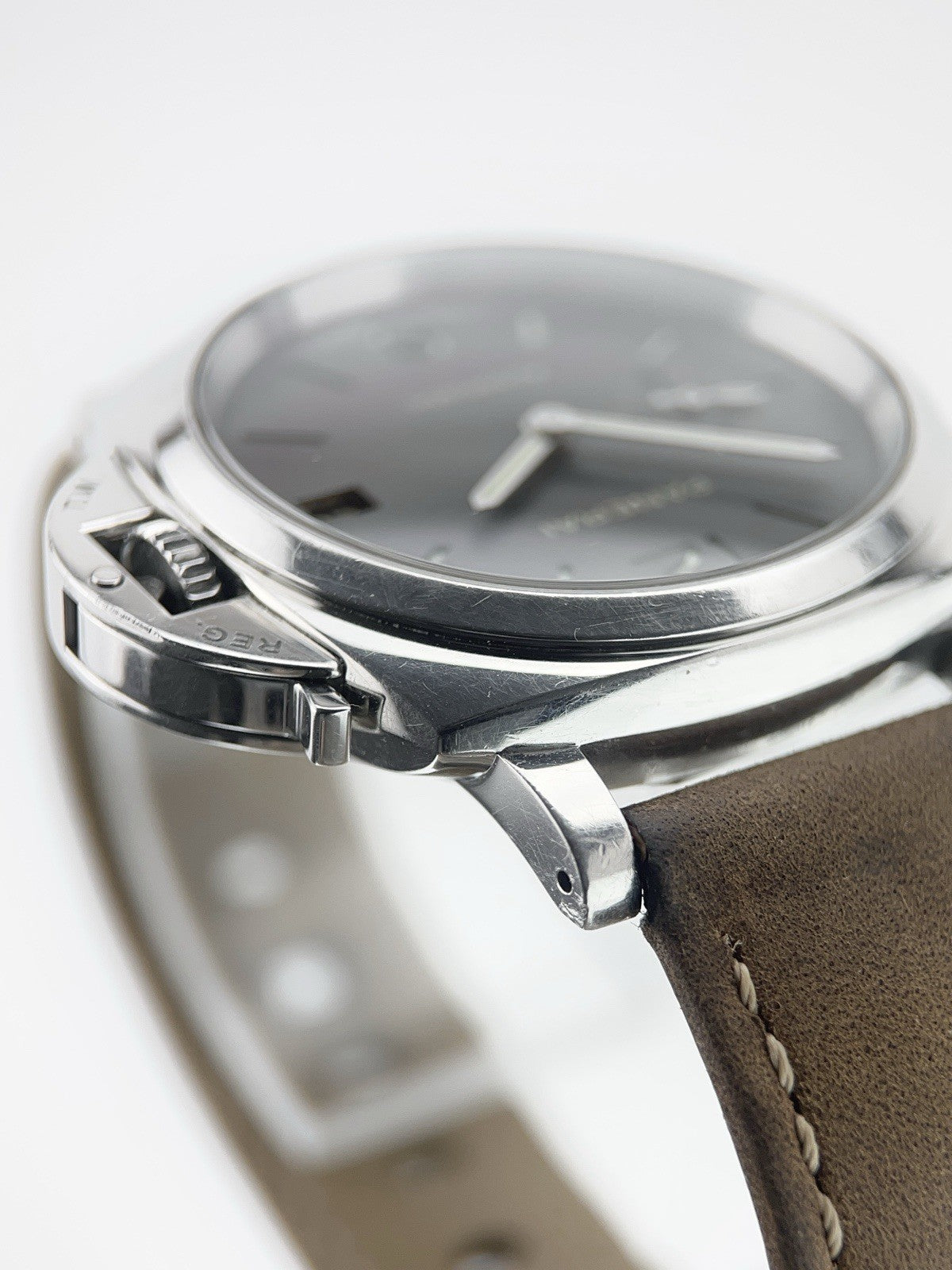 Panerai Luminor Due Stainless Steel Grey Dial 38mm Automatic Mens Watch PAM00755