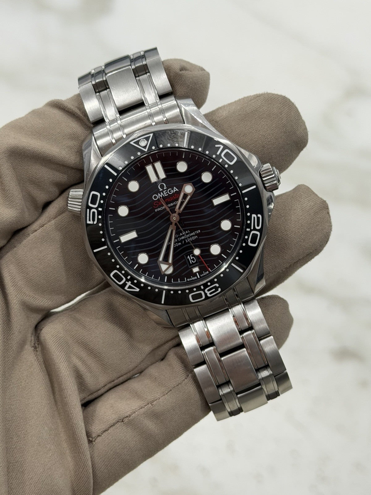 Omega Seamaster Professional 300m Diver Black Ceramic Watch 210.30.42.20.01.001