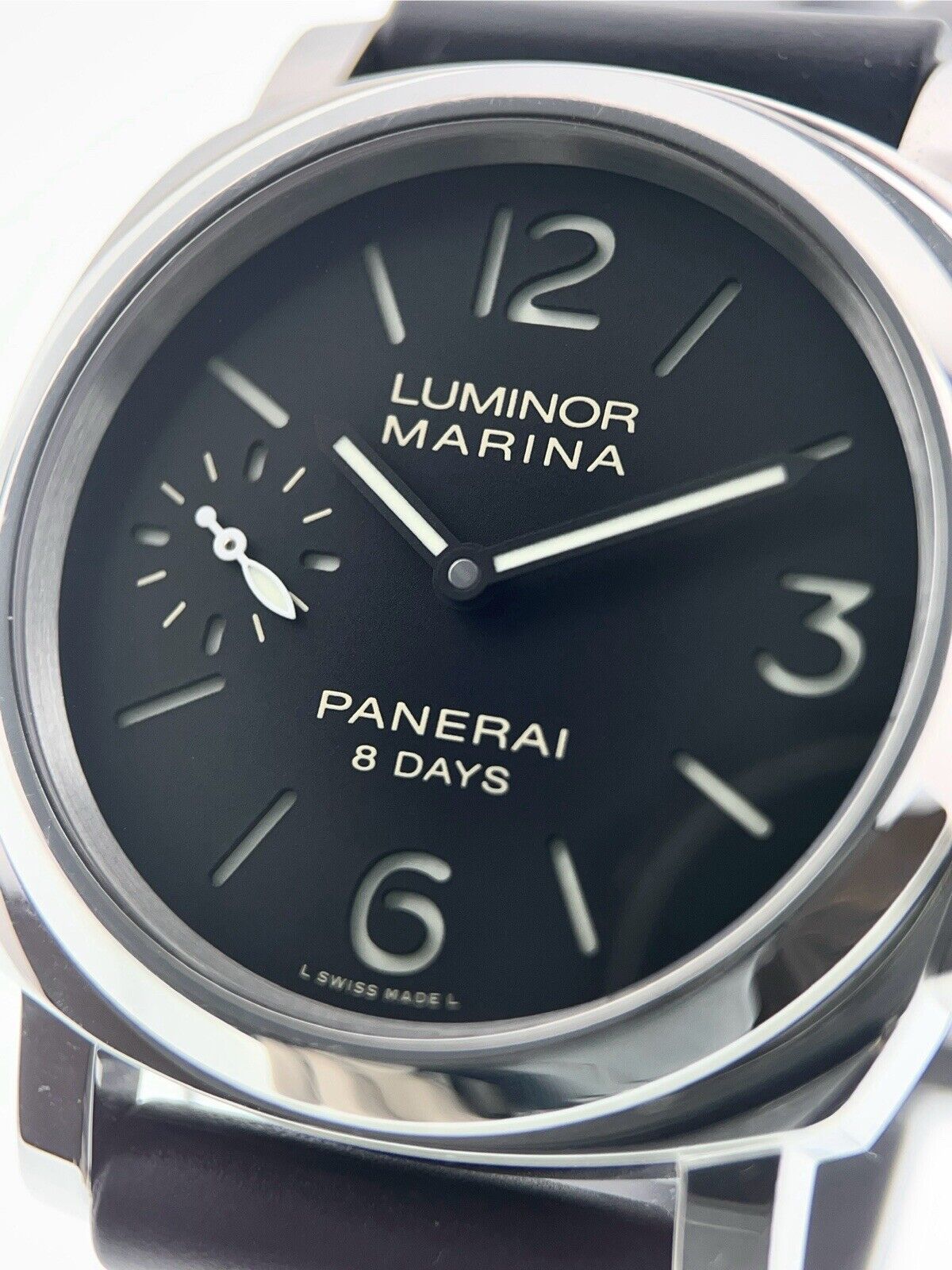 Panerai Luminor Marina Stainless Steel Black Dial 44mm Manual Wind Mens PAM00510