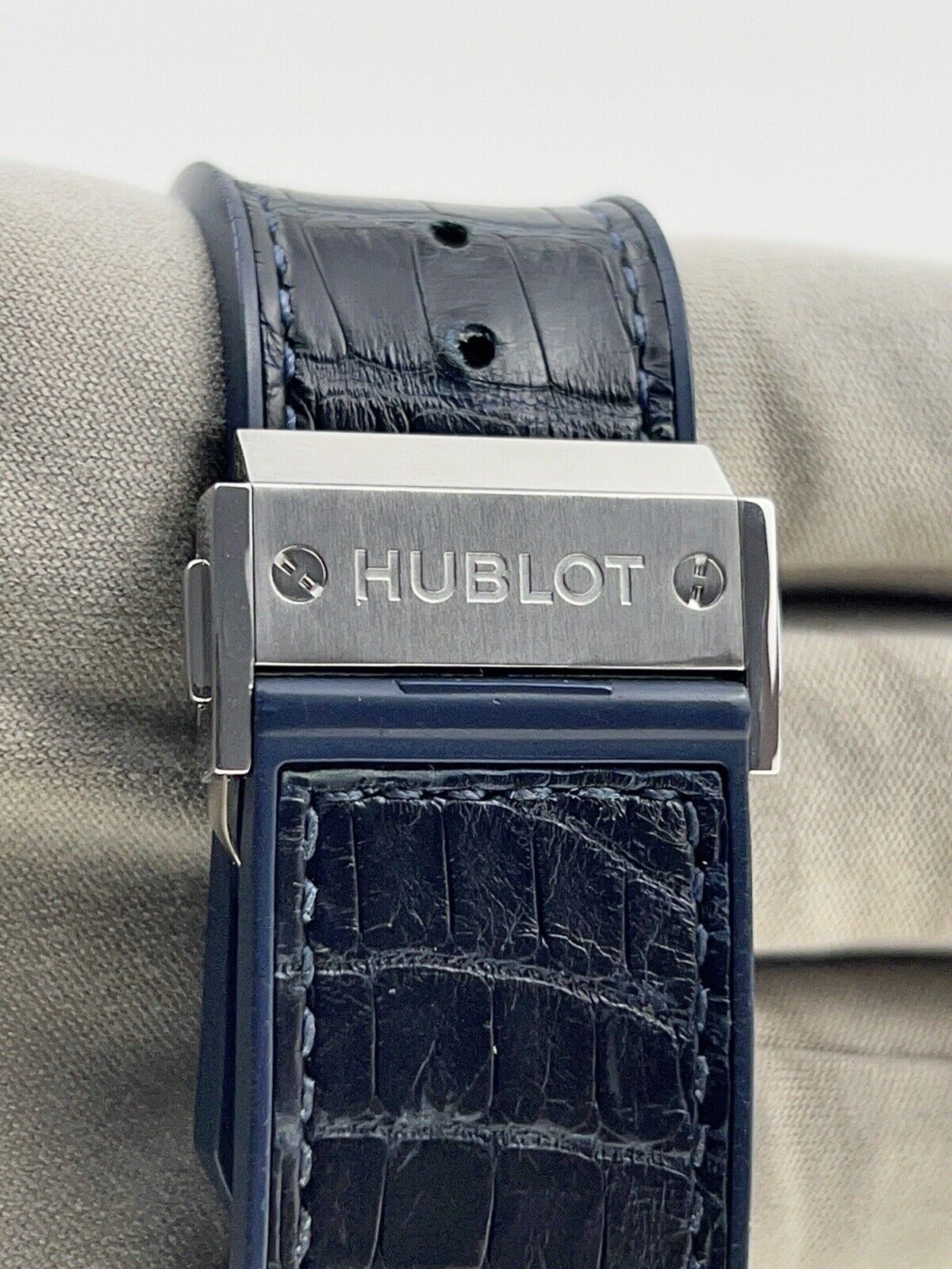 Hublot Classic Fusion Blue Dial Titanium 511.NX.7170.LR Men’s Watch W/ B&P