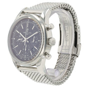 Breitling Transocean Black Dial Stainless Steel 43mm Automatic Mens Watch AB0152