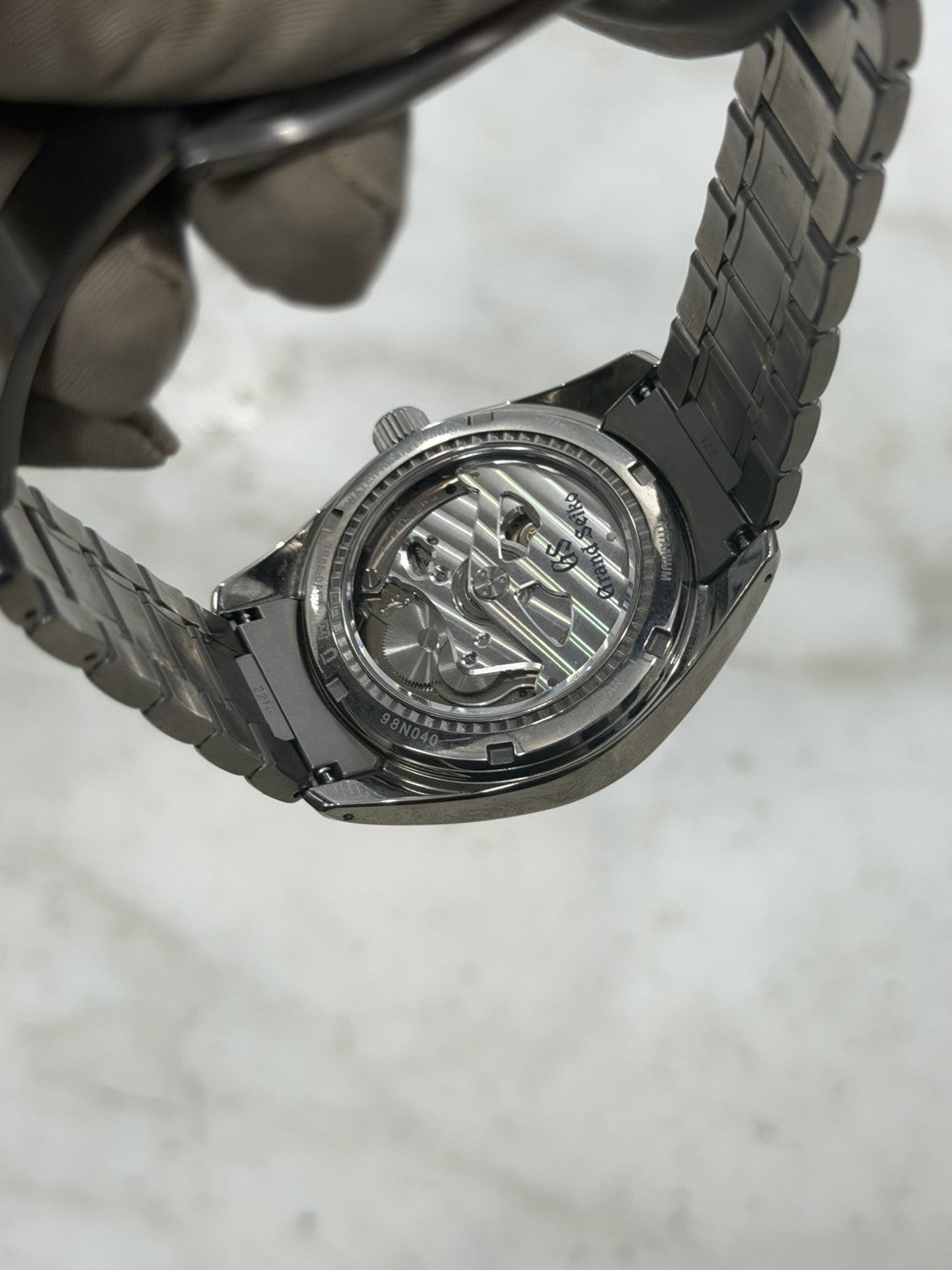 Grand Seiko Spring Drive Snowflake Date Watch SBGA211 Titanium  - Box/Paper