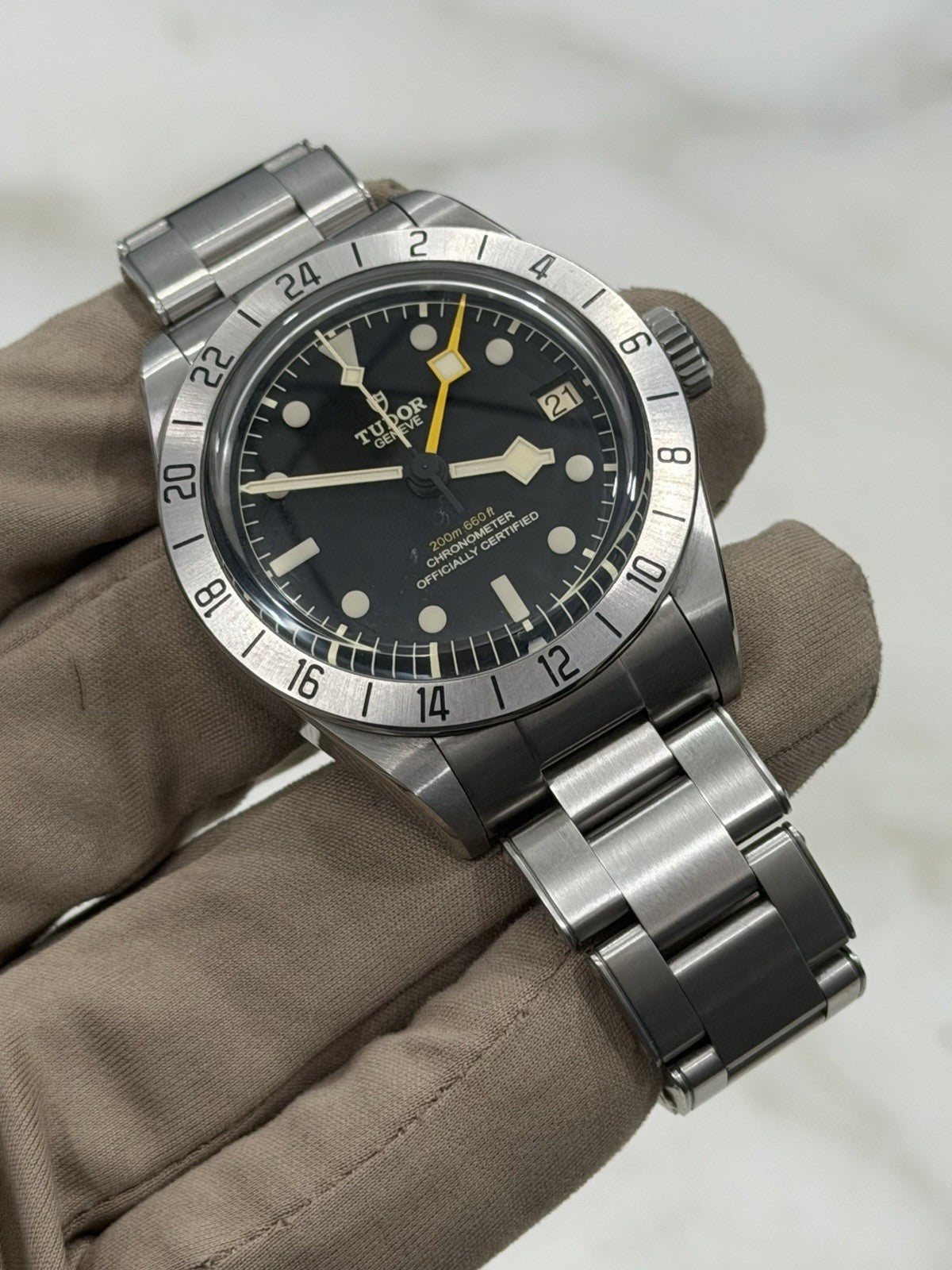 2024 Tudor Black Bay Pro Stainless Steel GMT Men's Black Dial Watch 79470