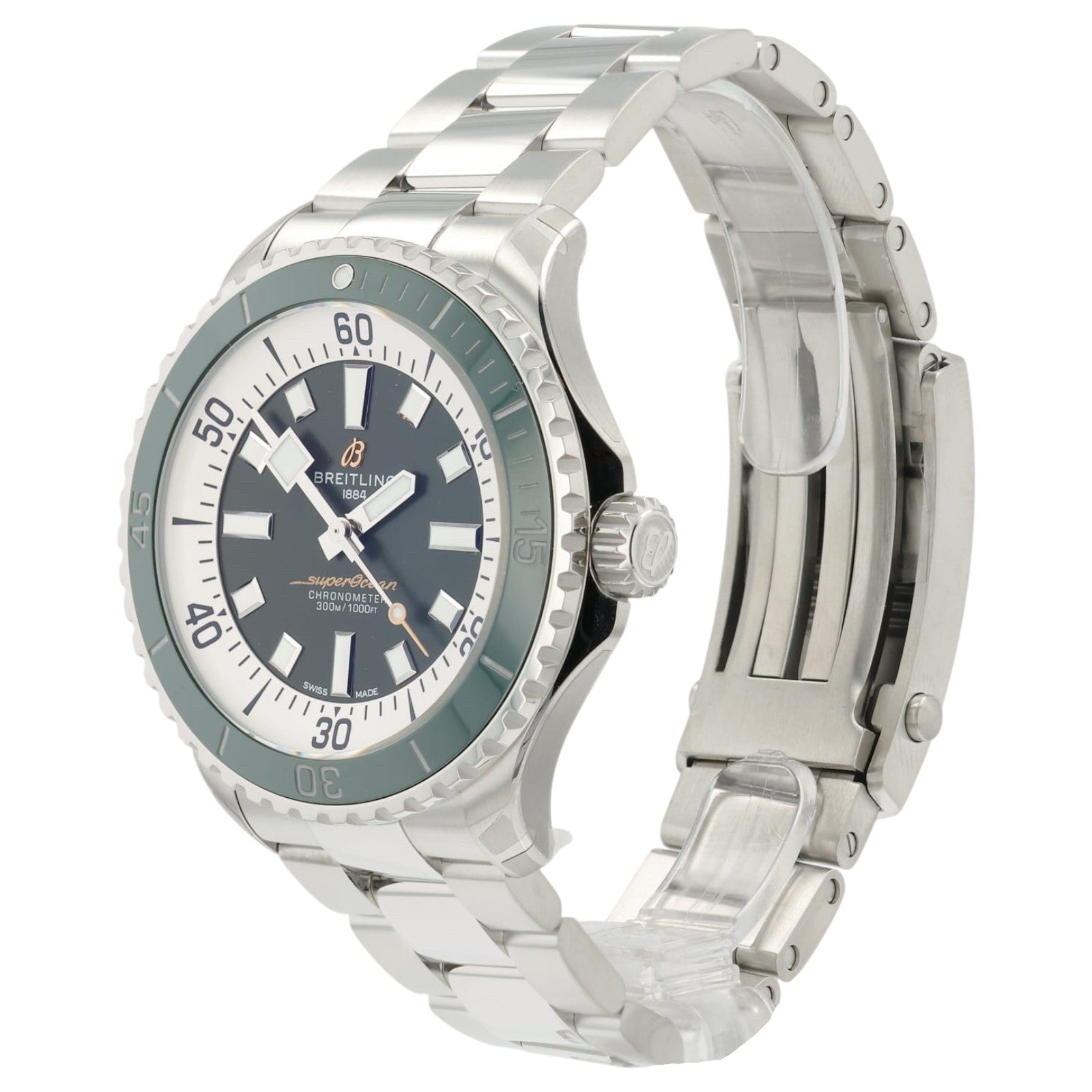 NEW 2026 Breitling Superocean Green Dial 44mm Automatic Men's Watch A17376