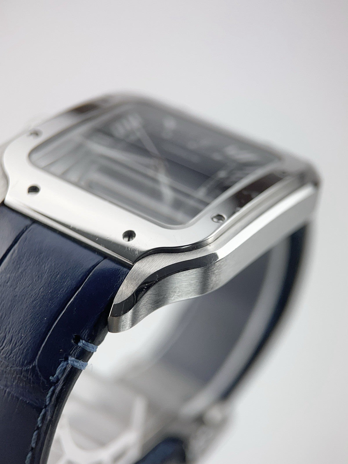 Cartier Santos Stainless Steel Blue Dial 40mm Automatic Men's Watch WSSA0039