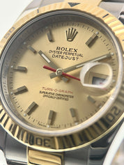 Rolex Datejust Turn-O-Graph Gold & Steel Gold Dial 36mm Automatic Men’s 116263