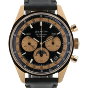Zenith Chronomaster Black Dial 18k Rose Gold 38mm Automatic Men’s 18.3400.3610