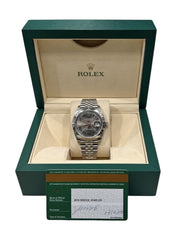 Rolex Datejust 41 Wimbledon Stainless Steel Grey Dial 41mm Automatic Mens 126300