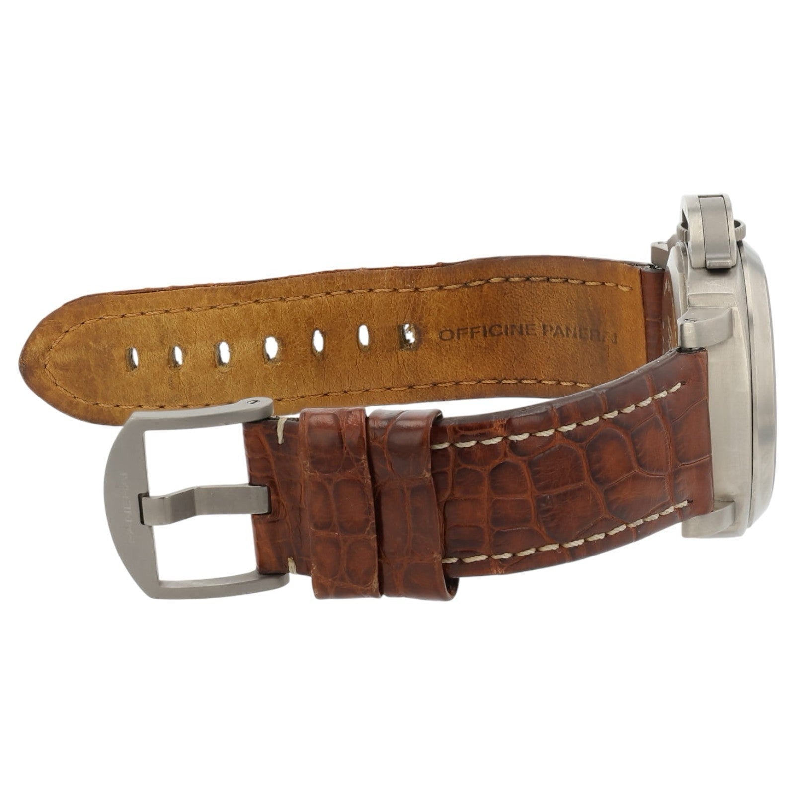 Panerai Luminor Marina Titanium Brown Dial 44mm Manual Wind Men's Watch