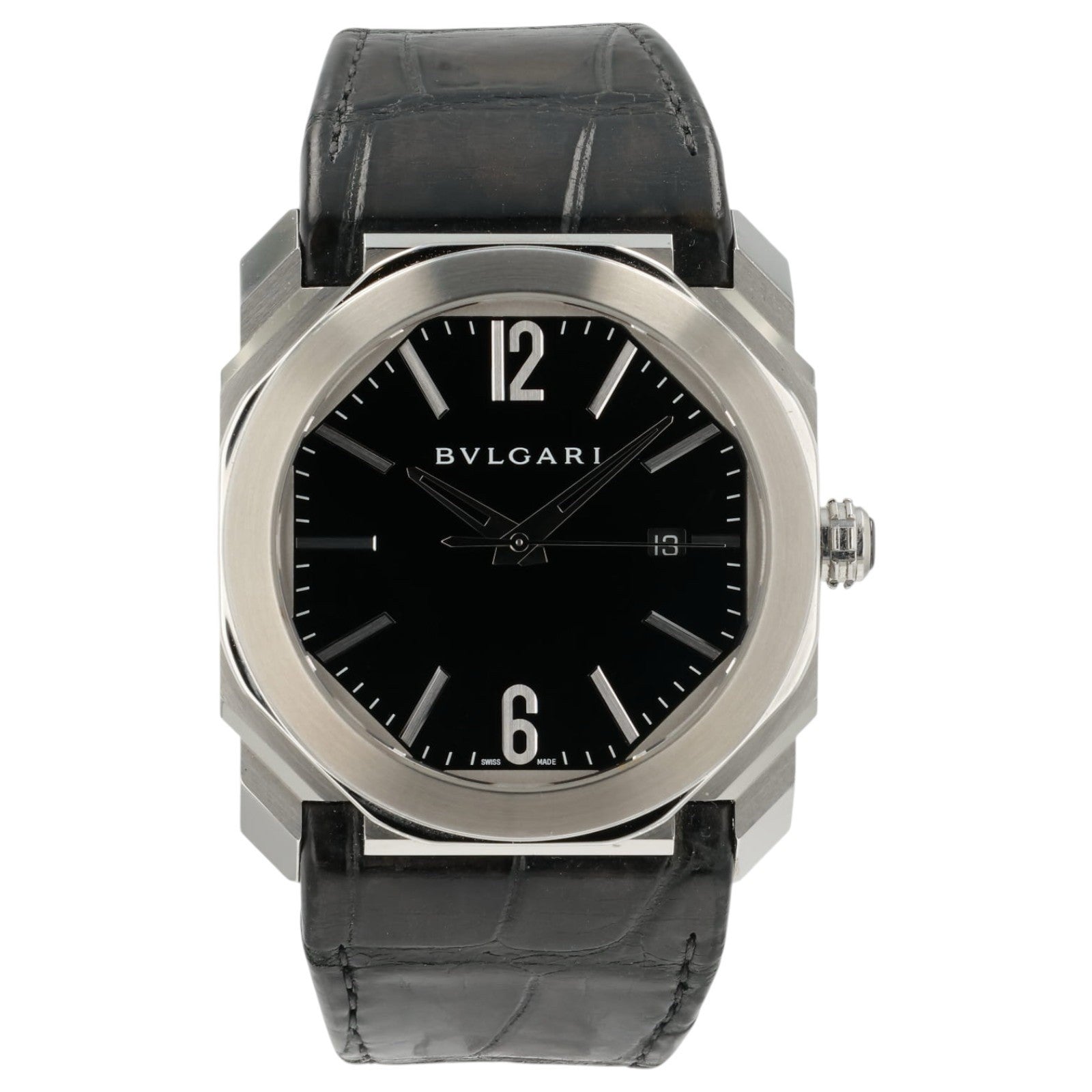 Bulgari Octo Black Dial Stainless Steel 41mm Automatic Men’s Watch BGO41S