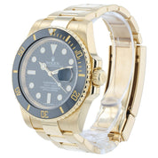 Rolex Submariner Black Dial 18k Yellow Gold 40mm Automatic Movement 116618LN