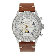 Breitling Montbrillant Chrono Steel White Dial 41mm Automatic Men's Watch A43030