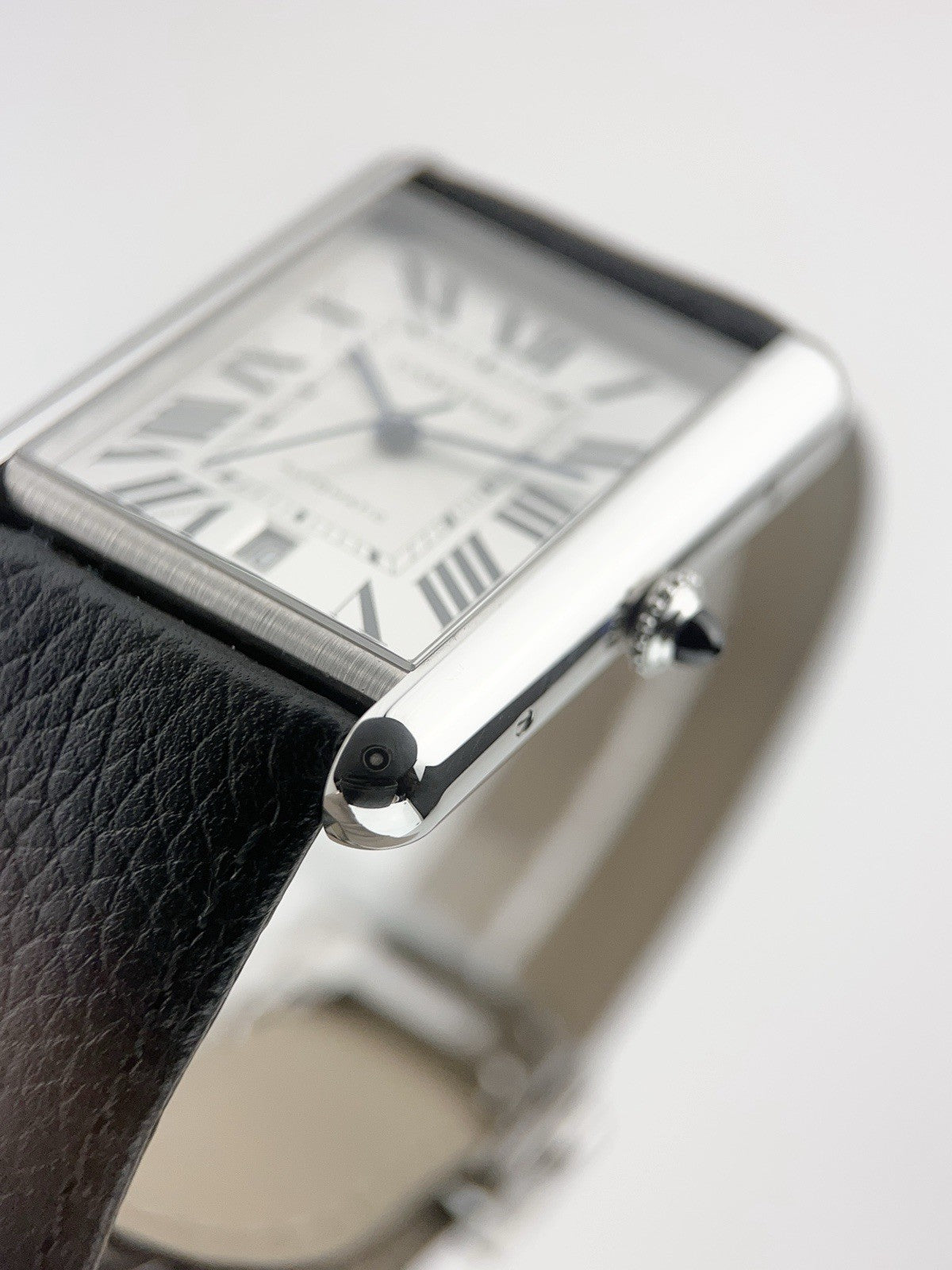Cartier Tank Stainless Steel Silver Dial 31mm Automatic Men's Watch WSTA0040