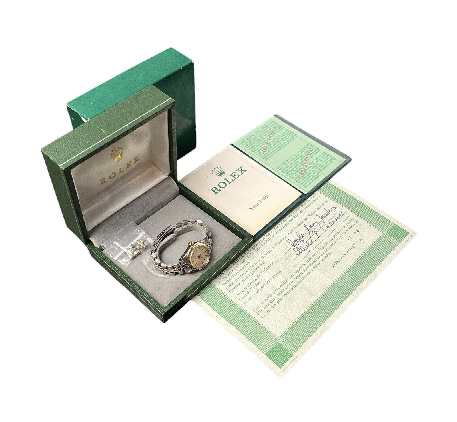 Rolex Lady-Datejust Silver Dial Gold & Steel 26mm Automatic Womens Watch 6917
