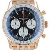 Breitling Navitimer 1 B01 18k Rose Gold Black Dial 43mm Automatic Men’s RB0138
