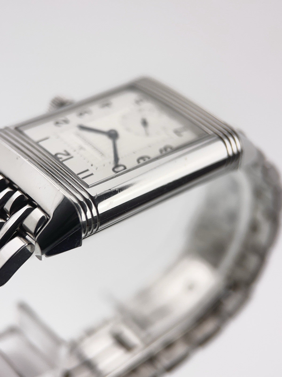 Jaeger-LeCoultre Reverso Steel Black & Silver Dial 26mm Manual Watch 272.8.54