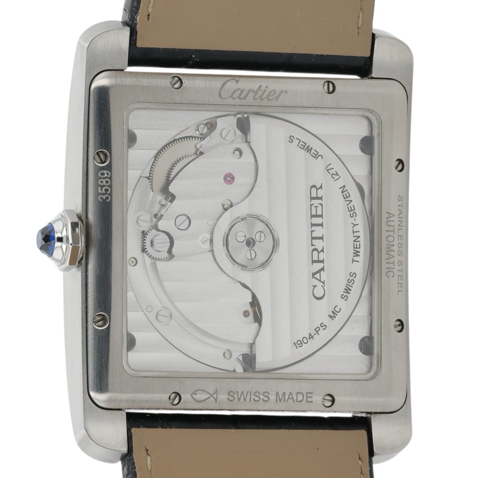 Cartier Tank MC Automatic Large Model Stainless Steel Men's Watch W5330003