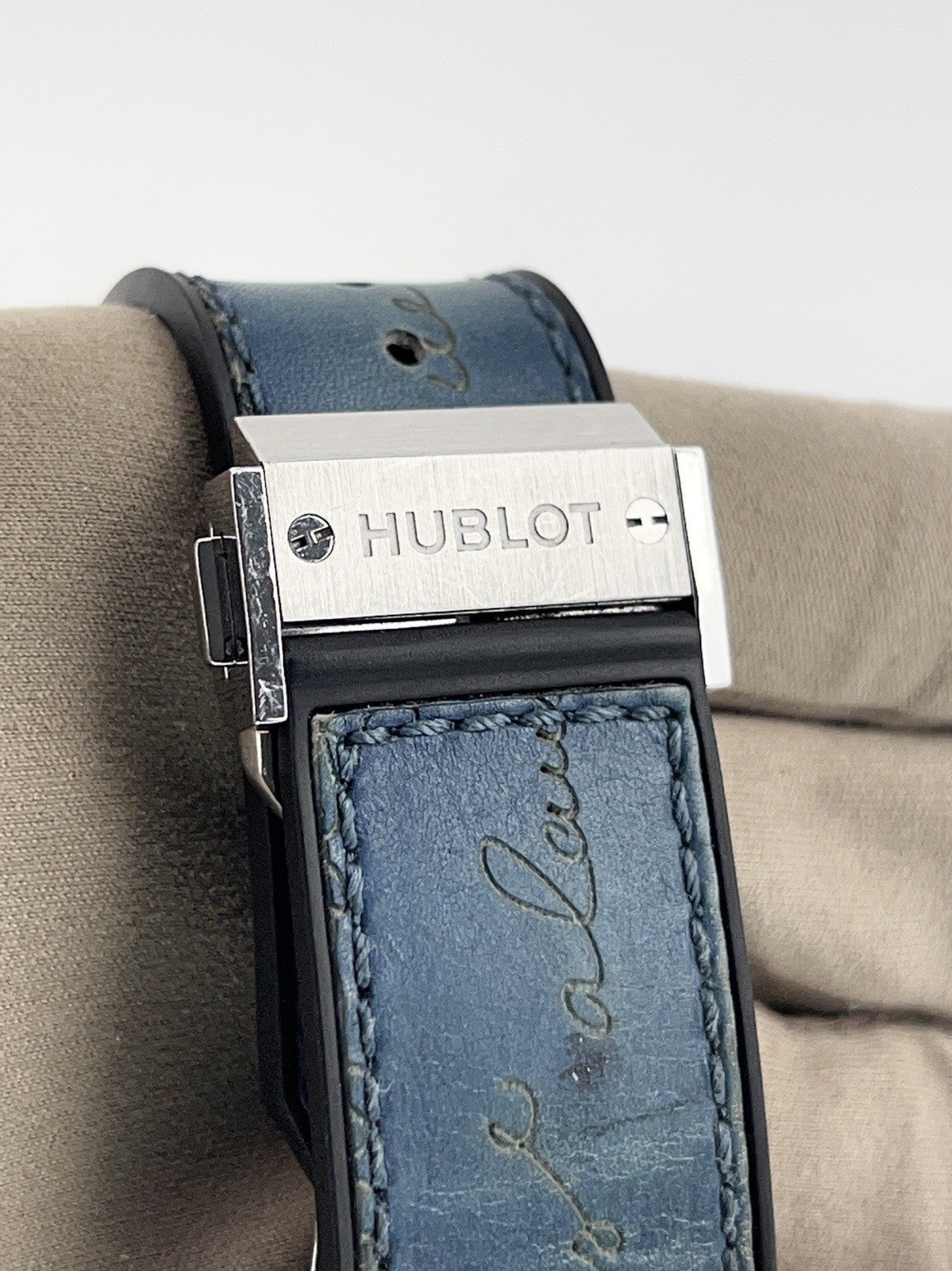 Hublot Classic Fusion Titanium Blue Dial 45mm Men's Watch 511.NX.050B.VR.BER16