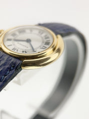 Cartier Vendome 18k Yellow Gold White Dial 26mm Manual Wind Womens Watch 6708