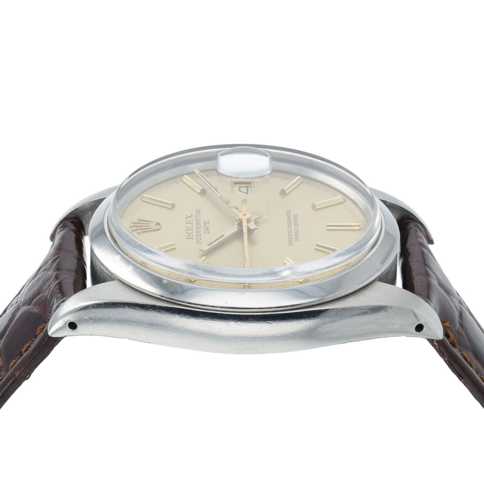 Rolex Date Champagne Dial Stainless Steel 34mm Automatic Movement Men’s 1500