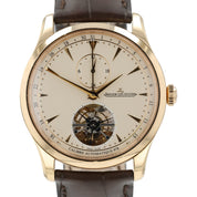 LeCoultre Tourbillon Cream Dial 18k Rose Gold 43mm Auto Men’s Watch Q1662510
