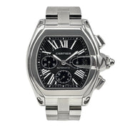 Cartier Roadster Chronograph Steel Black 40mm Automatic Men’s Watch 2618