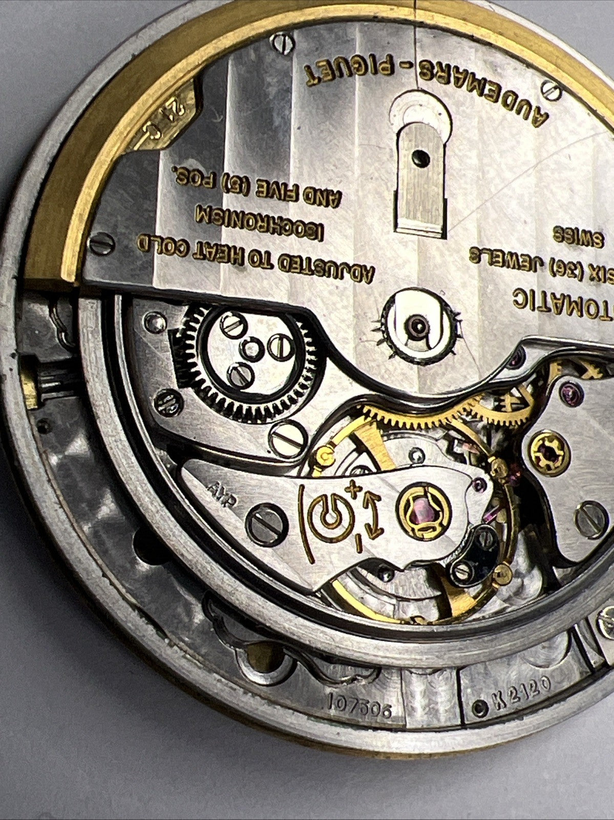 Audemars Piguet 36 Jewels Automatic Watch Movement K 2120 +++ For Parts/Repair