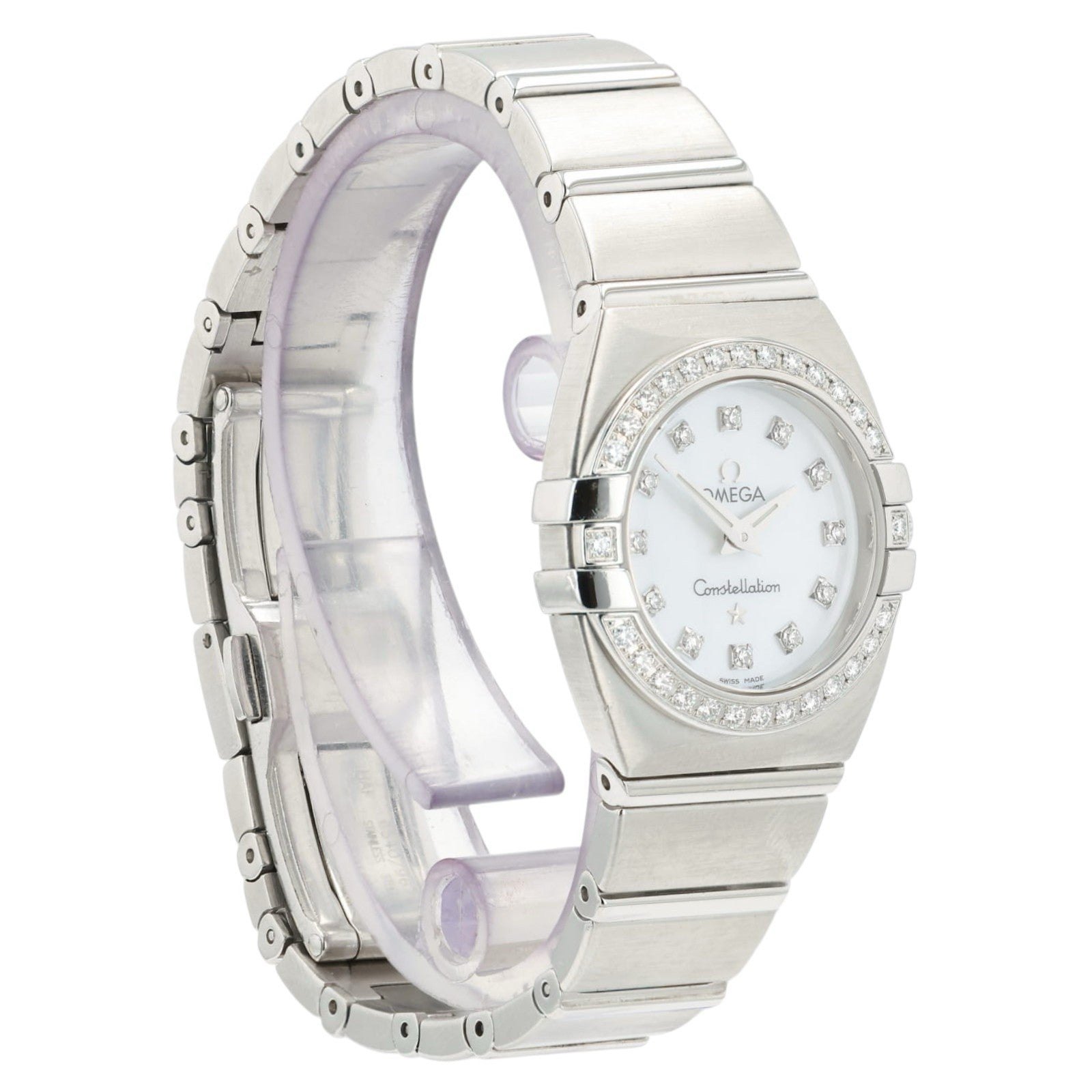 Omega Constellation MOP Dial Stainless Steel 24mm Quartz Womens Watch 1589.75.00