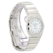 Omega Constellation MOP Dial Stainless Steel 24mm Quartz Womens Watch 1589.75.00