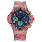 Hublot Big Bang Pop Art Blue Dial 18k Rose Gold 41mm Mens 341.PP.9089.LR.1633