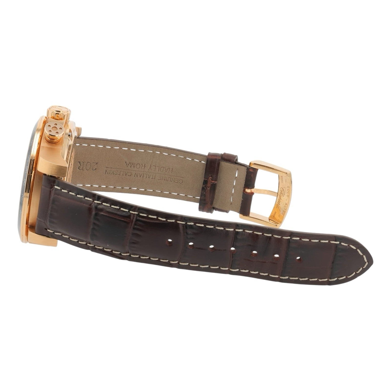 Chopard Grand Prix De Monaco 18k Rose Gold Silver Dial 44mm Auto 161294-5001