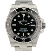 Rolex Submariner No-Date Black Dial Stainless Steel 40mm Automatic Mens 114060