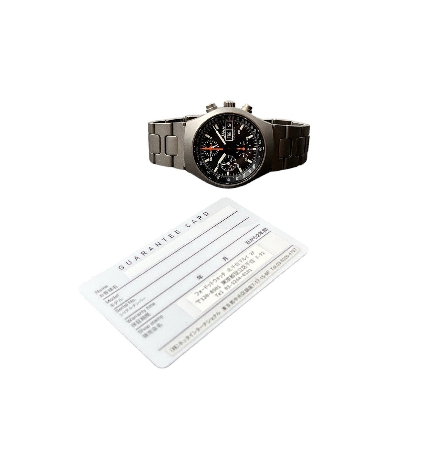 Sinn Chronograph Day Date Black Dial Titanium 40mm Automatic Men’s Watch 157