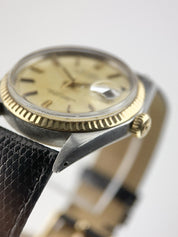 Rolex Datejust Gold & Steel 36mm Gold Dial Automatic Men's Watch 1601