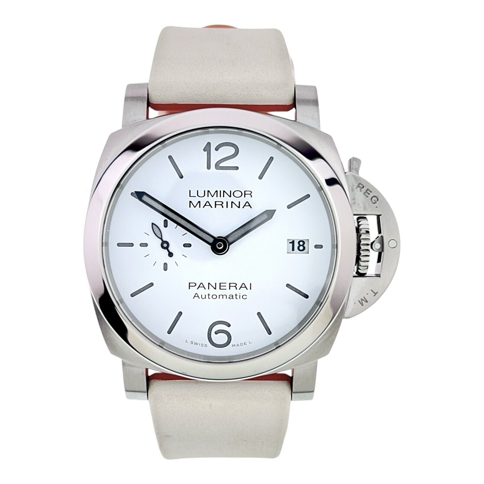 Panerai Luminor Marina Steel White Dial 40mm Automatic Men’s Watch PAM01271