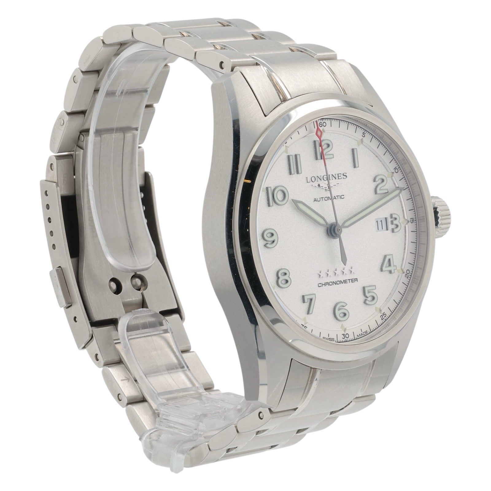 Longines Spirit Heritage Steel Silver Dial 42mm Automatic Movement Mens L3.811.4
